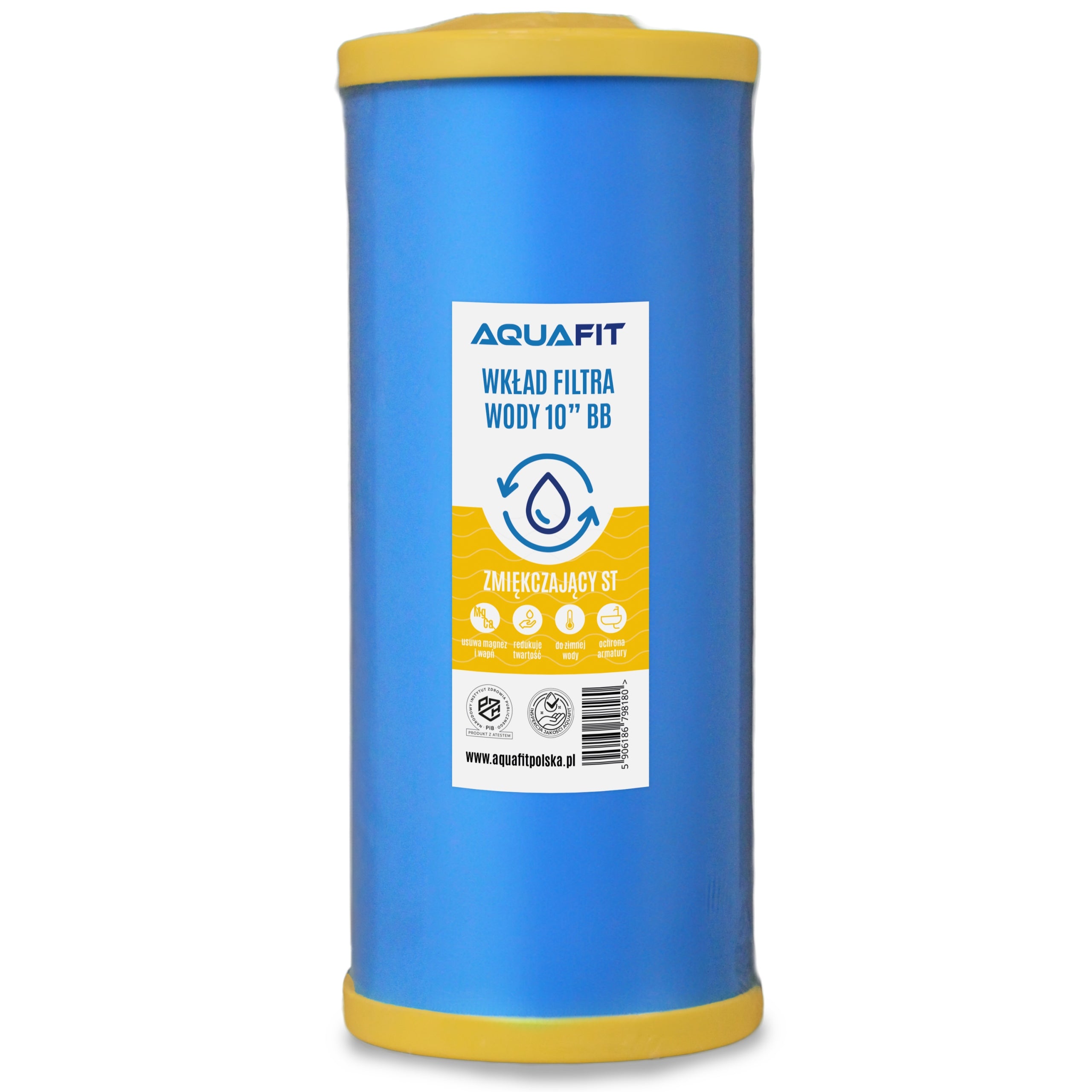 Set of 10" BB Big Blue Water Filter Cartridges for the Whole House AQUAFIT EAN (GTIN) 5906186798258