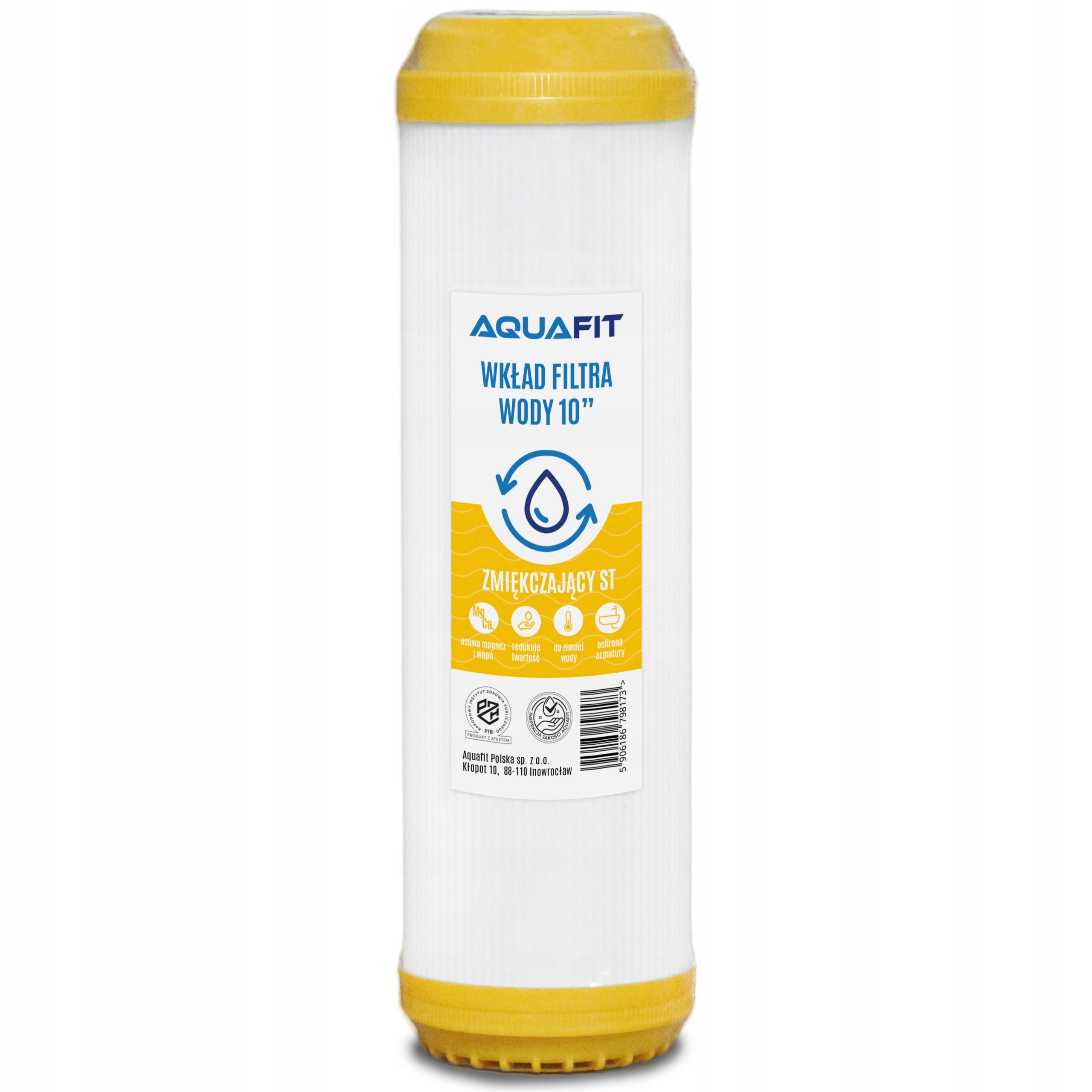Set of 10" Water Filter Cartridges for Whole House 3 Degrees of Filtration AQUAFIT Packaging status original