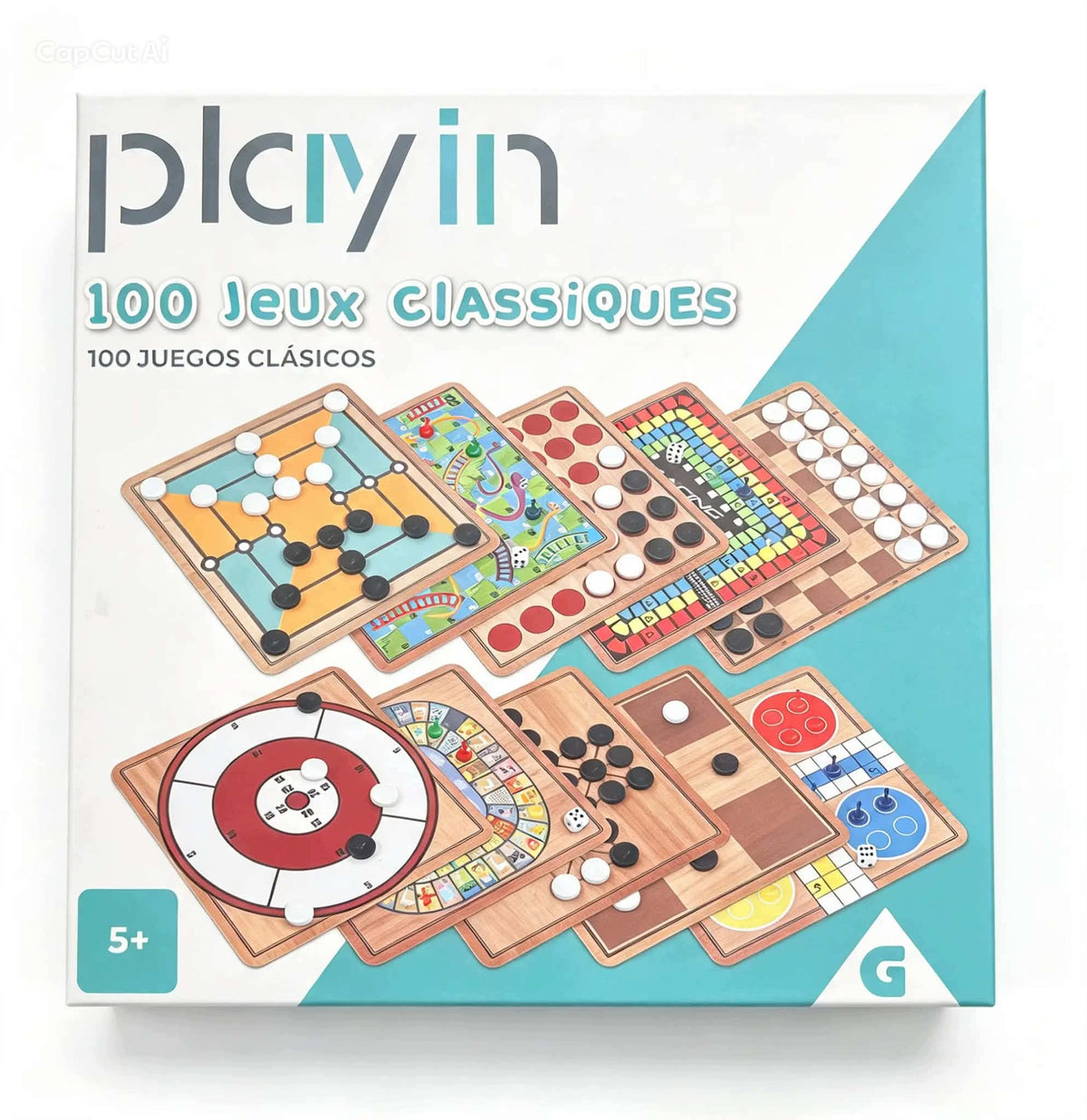 Set of 100 Classic Board Games Playin Homday Family Entertainment