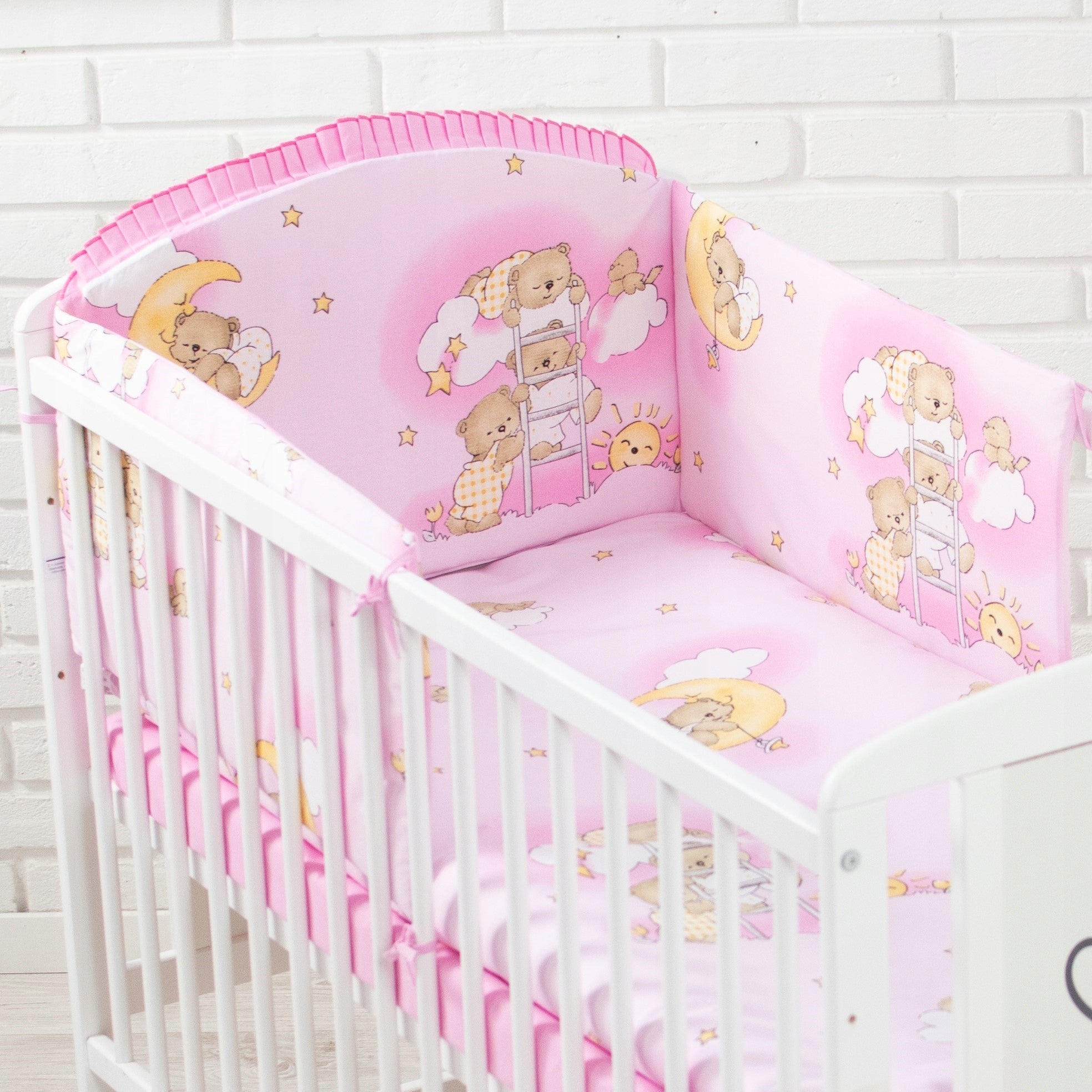 Set of 13 el. Cot 60x120 + mattress + bedding with canopy Packaging status original