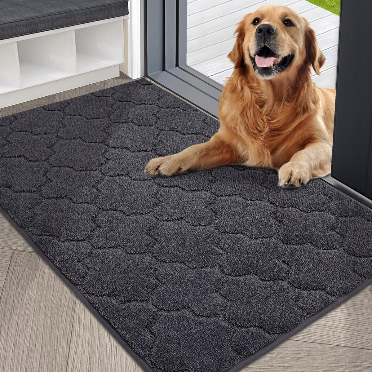 Set of 15 COSY HOMEER mats for stairs, 70x22 cm, non-slip, grey