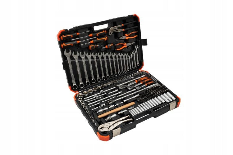 Set of 180 socket wrenches 1/4" 3/8" 1/2"