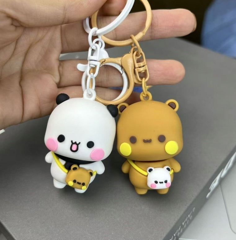 Set of 2 Bubu and Dudu Keychains - Cute Bears for Couples or Friends Manufacturer code 180520250959
