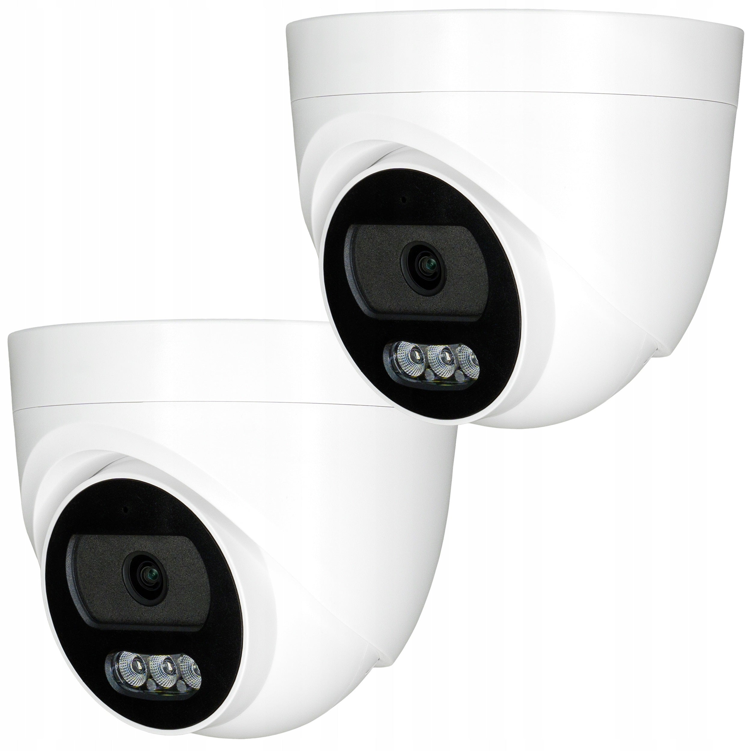 Set of 2 IP Cameras 4MP PROTEC Dome Internal PoE Microphone PROTEC
