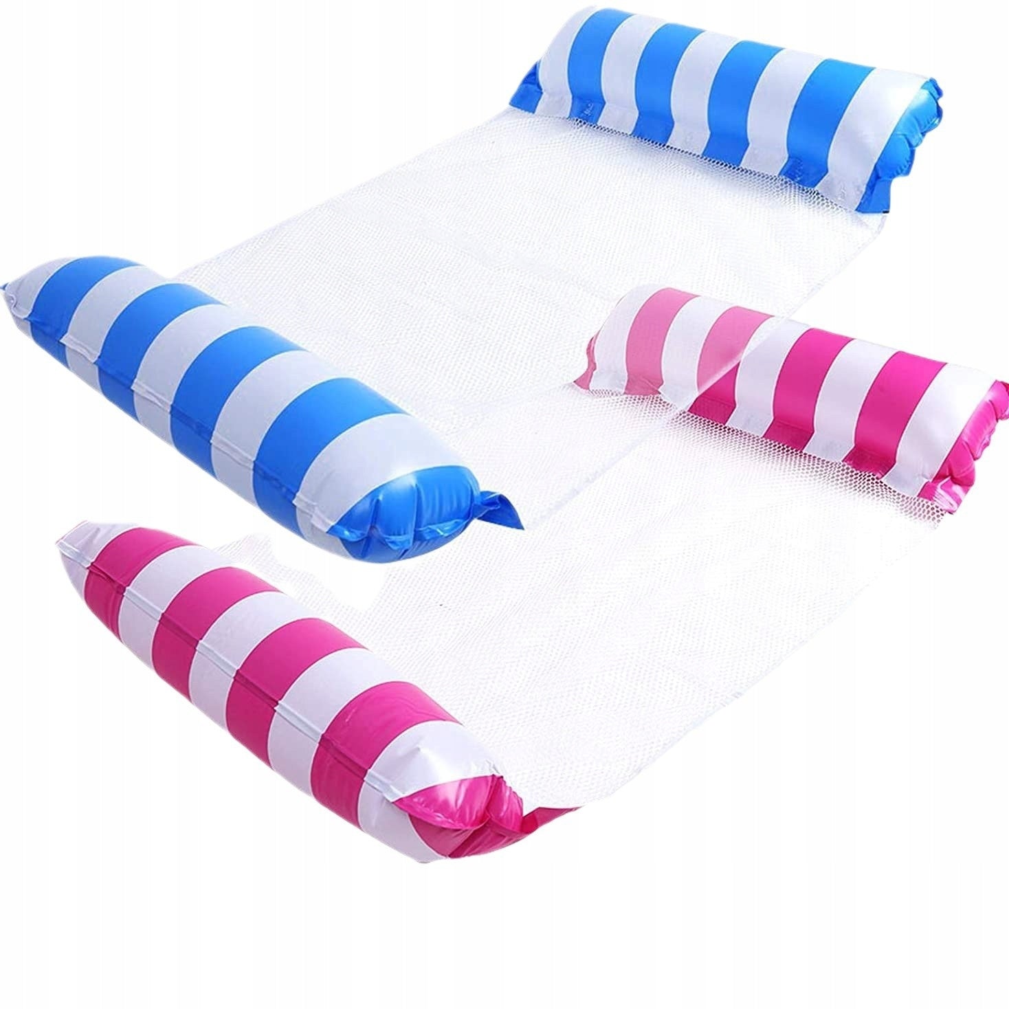 Set of 2 Mattresses HAMMOCK Mesh with Pump Sun Lounger for Pool Over Water 120x65cm Manufacturer code RAFT-01
