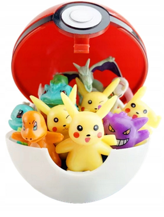 Set of 24 Pokemon + Pokeball Figurines | XXL Collection | Fan Gadget