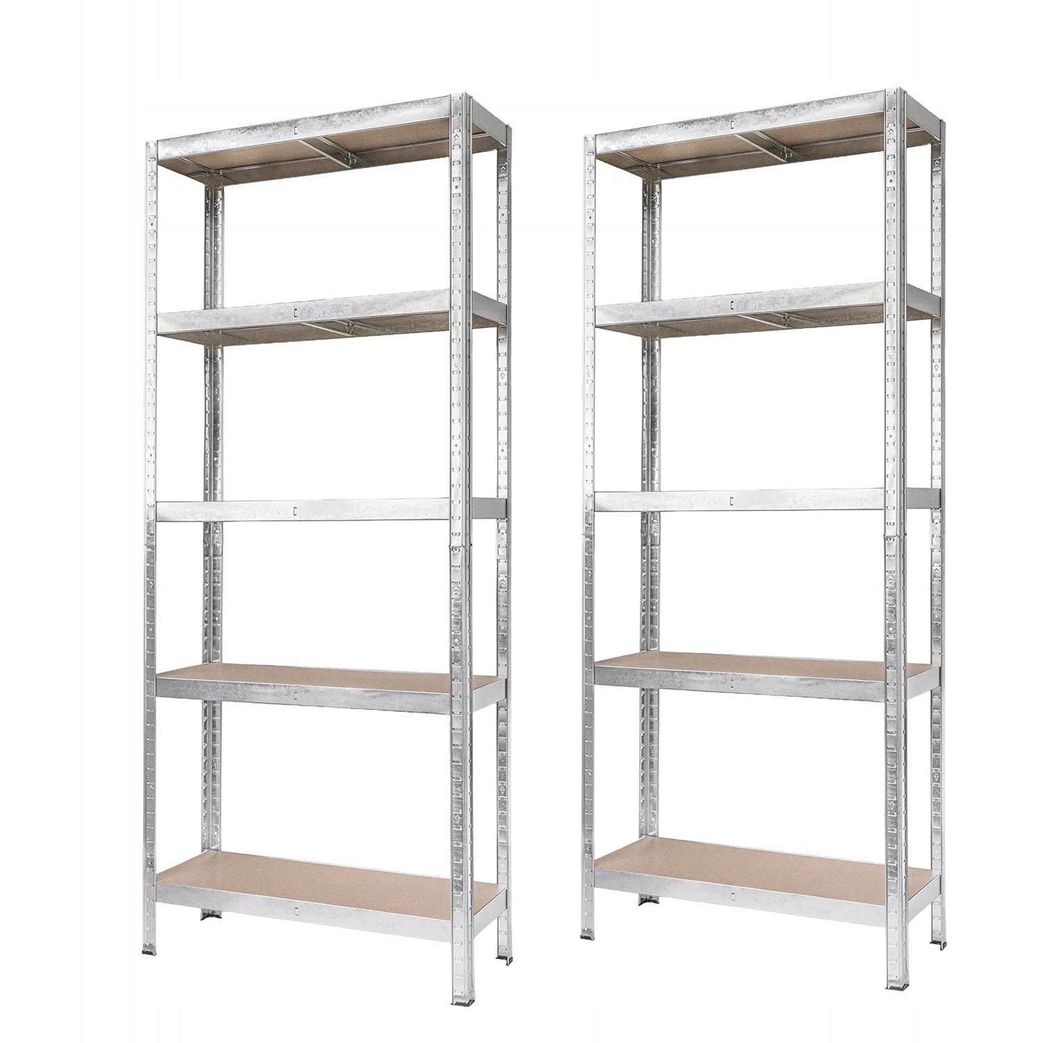 Set of 2X PUSH-IN METAL RACK FOR BASEMENT 180x75x30 5x175kg Manufacturer Metalkas