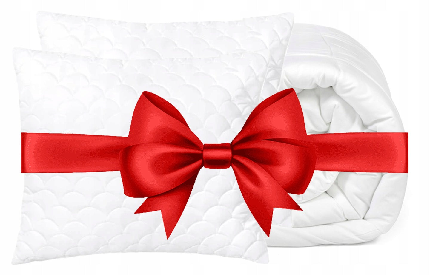 Set of 2in1 All-season quilt 160x200 + pillow 70x80 ANTI-ALLERGIC PL Stuffing material silicone ball