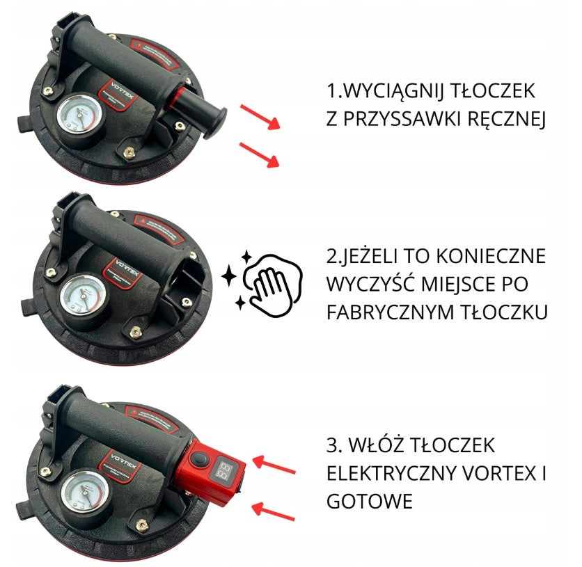 Set of 2x Electric pump VORTEX VX3090 for suction cups precision pump EAN (GTIN) 5905658064914
