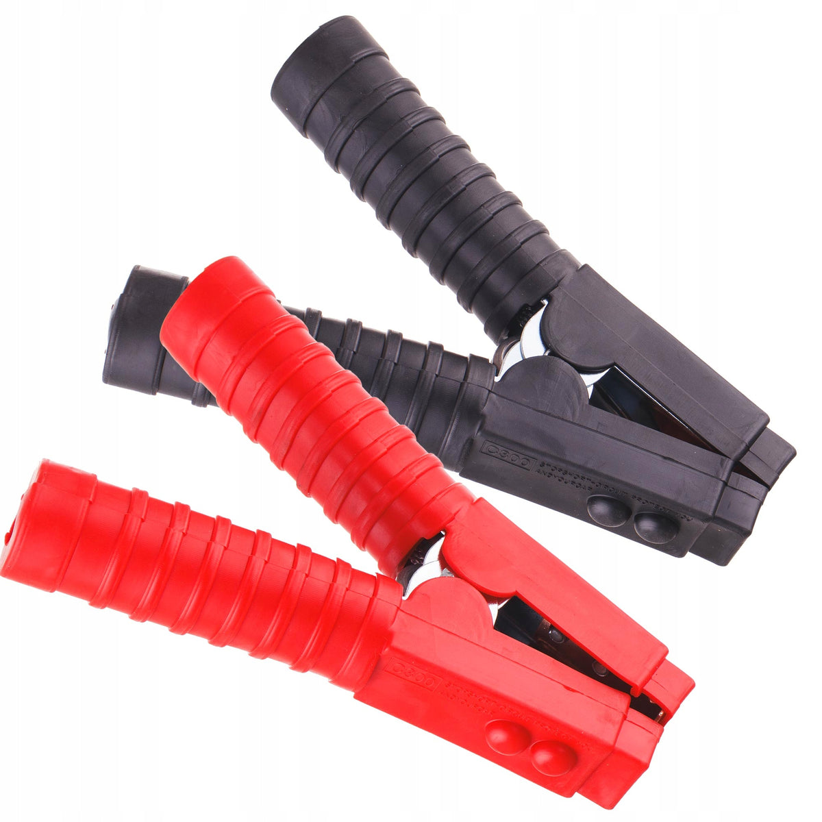 Set of 2x Starter Cable Clamps 1000A Cordless Frog Buckles Length 0.2 m