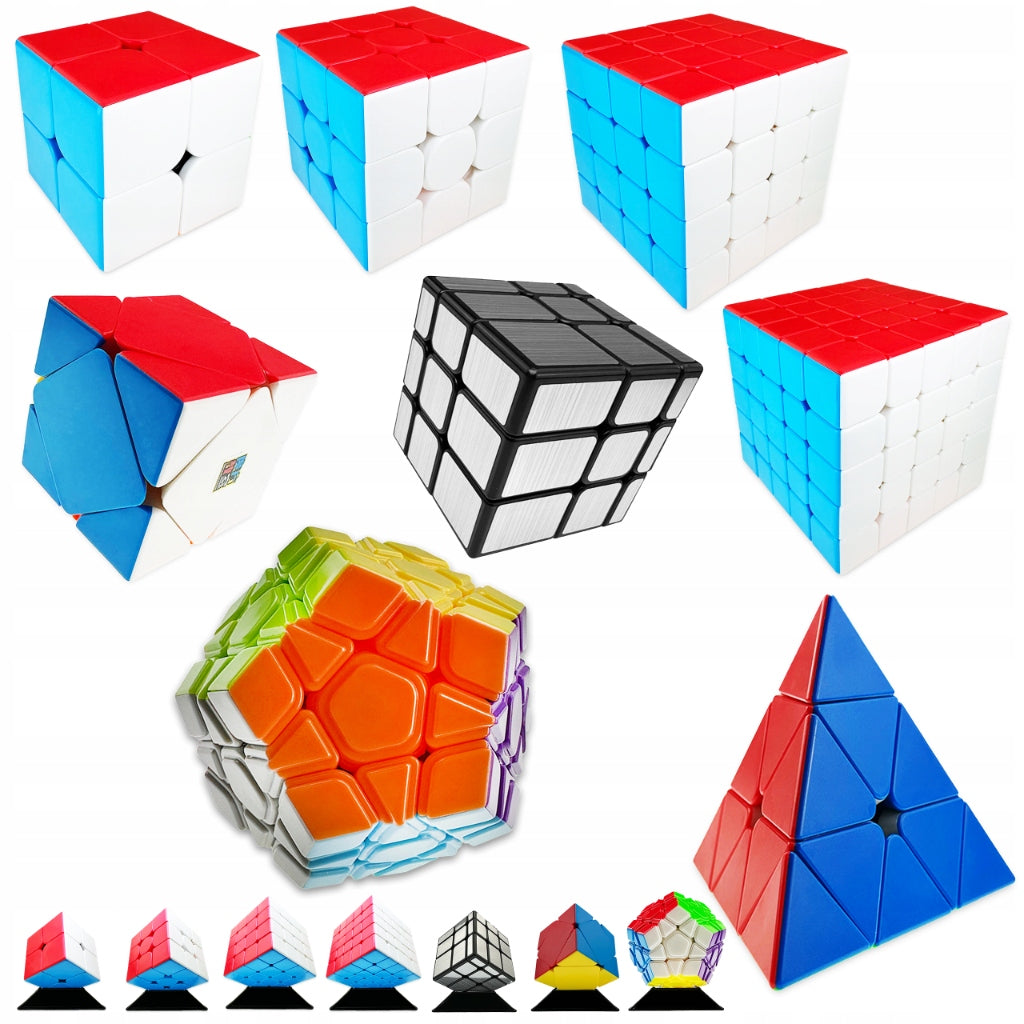 Set of 2x2 + 3x3 + 4x4 + 5x5 + Pyramid + Skewb + Megaminx + MirrorS