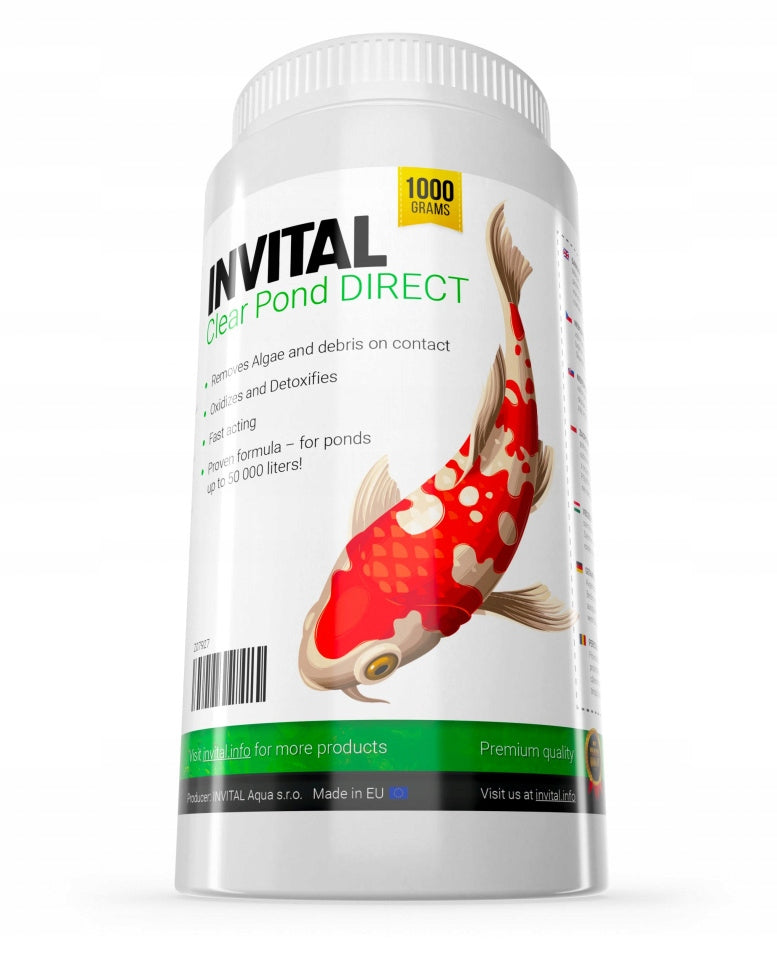 Set of 3 INVITAL Clear Pond Direct 1 kg eliminates thread algae Weight 1 kg