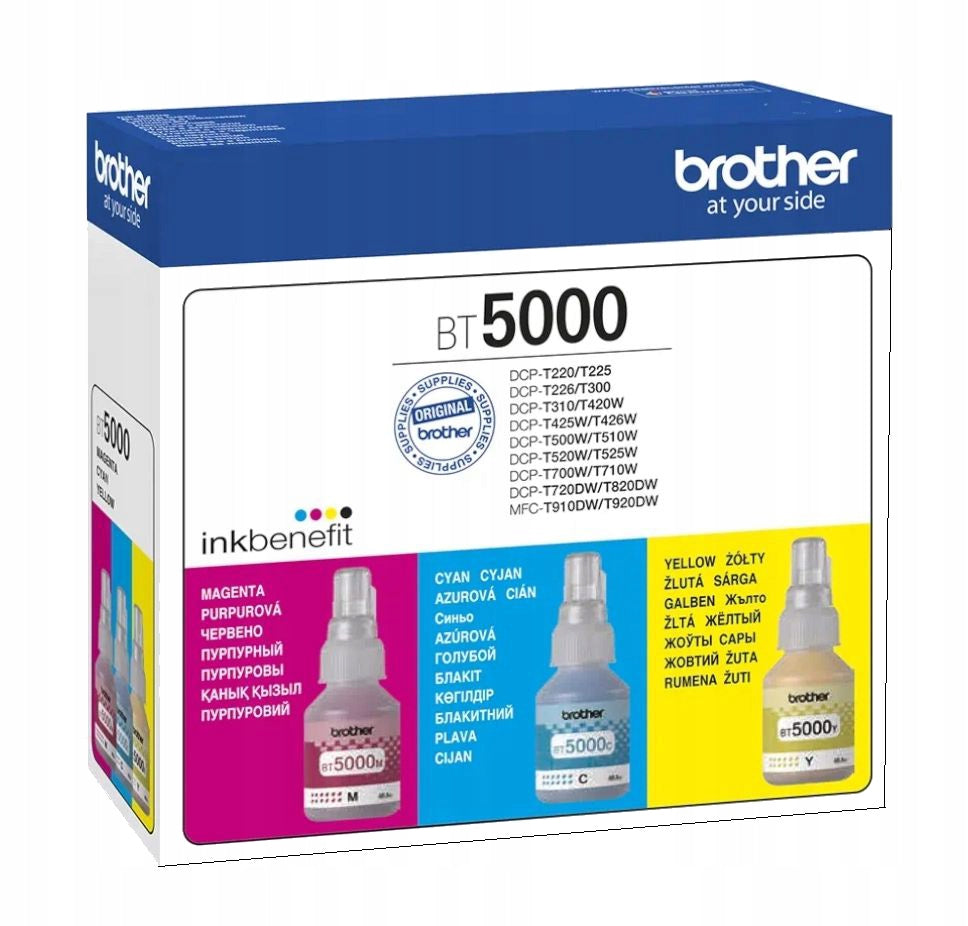 Set of 3 inks org. Brother BT-5000 CMY T420W T520W T720DW T920DW