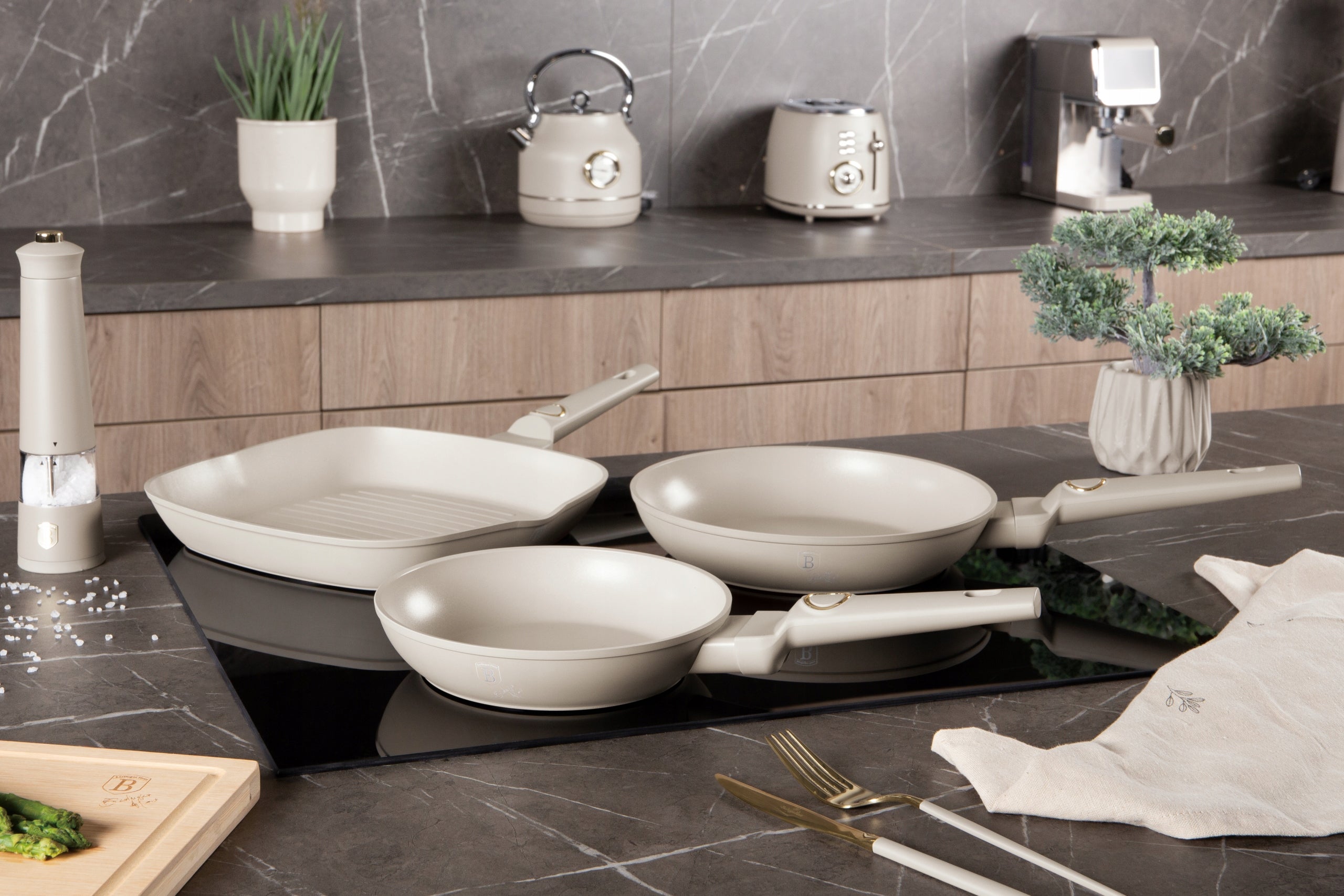 Set of 3 pans BerlingerHaus BH-8079 Sahara Collection Manufacturer code BH-8079