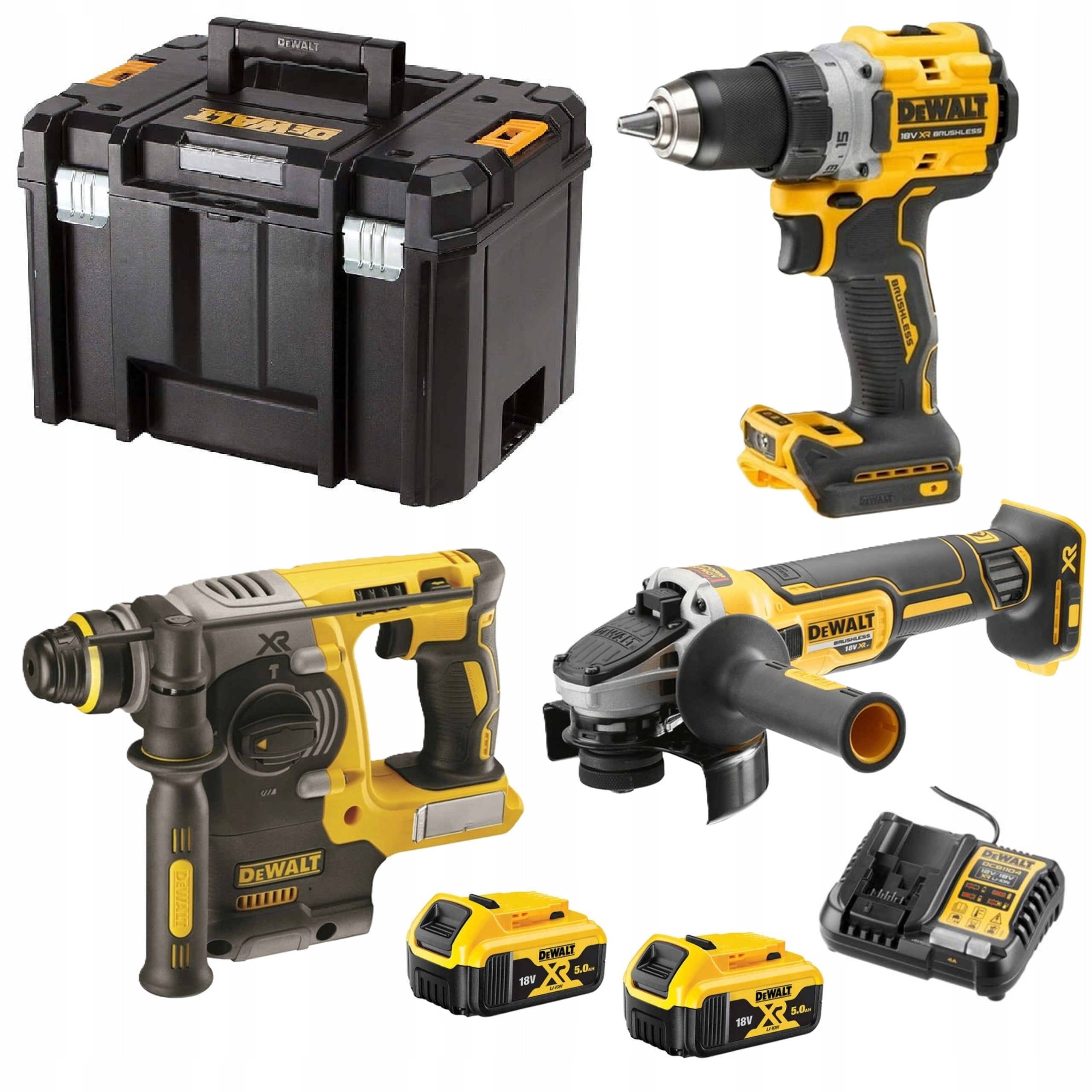 Set of 3 power tools 18V 2x5,0Ah TStak DeWalt DCK330P2T