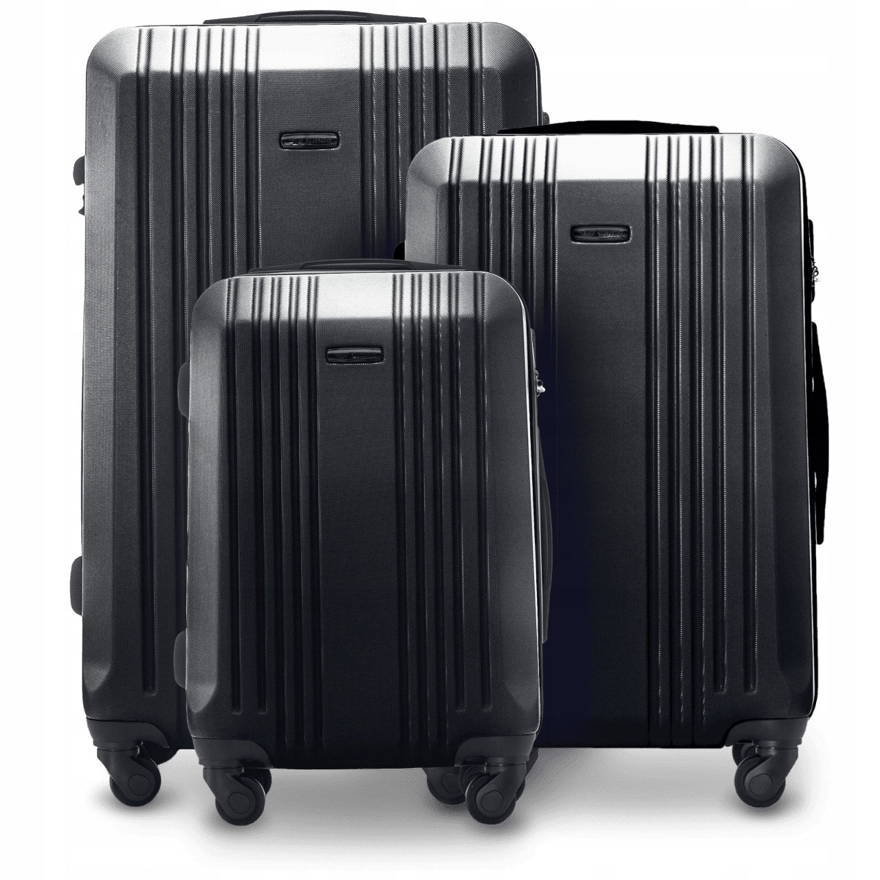 Set of 3 travel suitcases WINGS on 4 wheels Set of spacious luggage