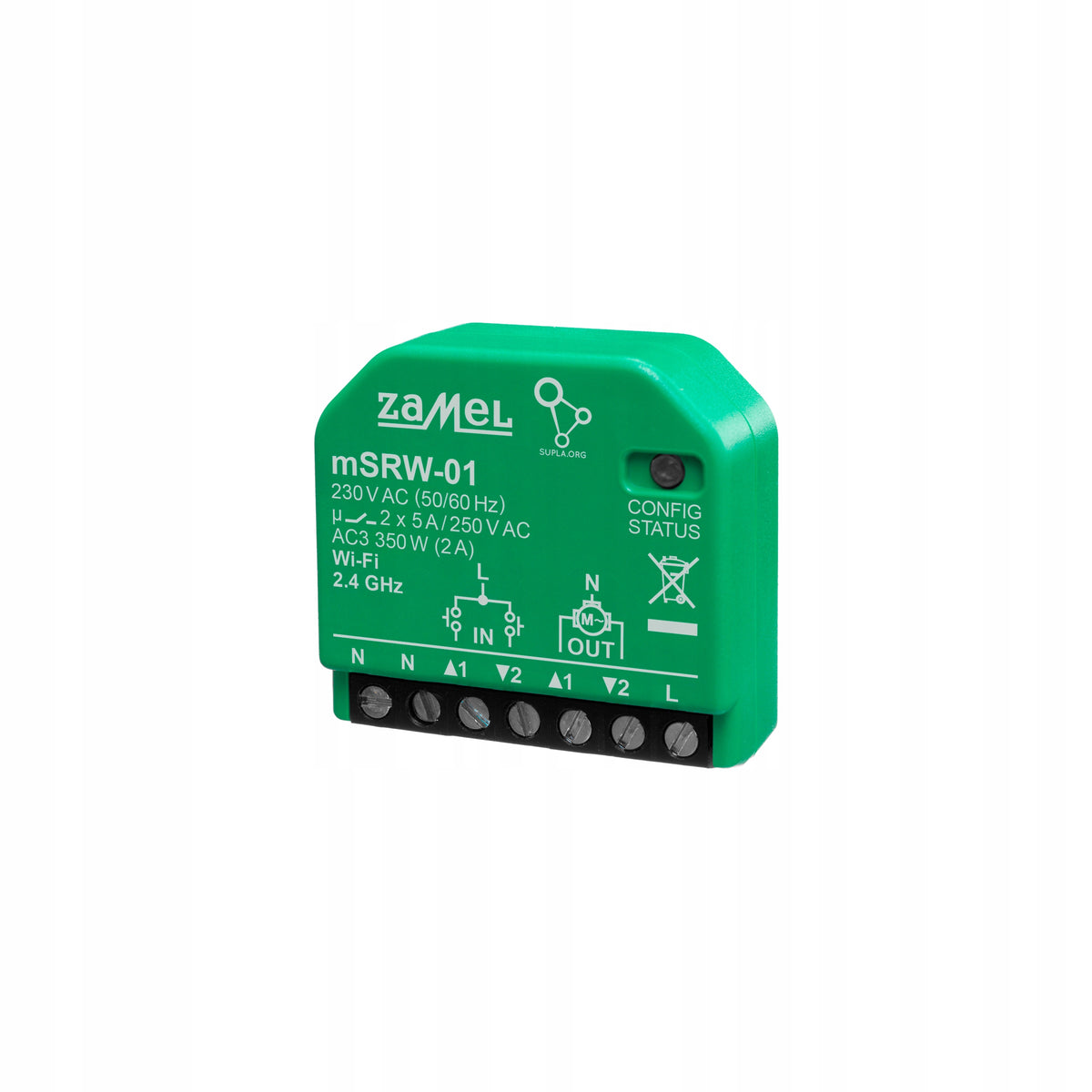 Set of 3pcs MINI roller shutter controller WiFi 230V mSRW-01 Supla Zamel