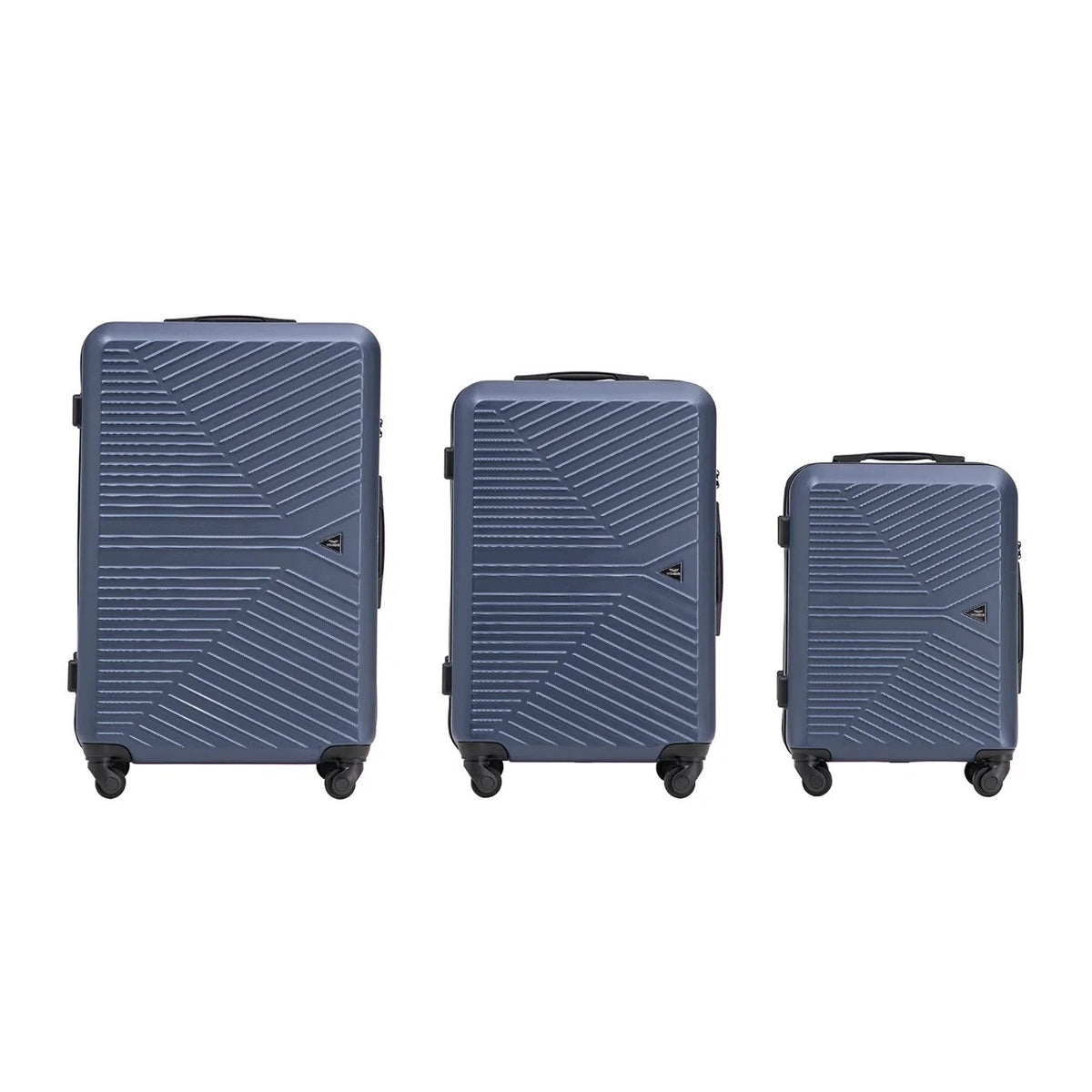 Set of 3pcs suitcases WINGS 3 pieces polycarbonate TSA travel luggage on wheels