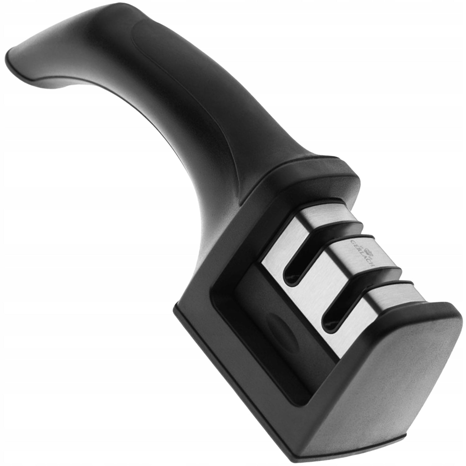 Set of 5 kitchen knives in black block steel Gerlach Comfort sharpener 2in1 Manufacturer code 985CzB/2w1