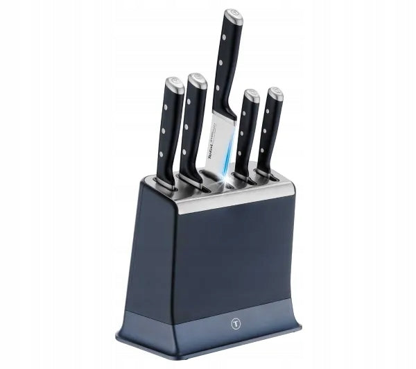 Set of 5 knives in block with sharpener Tefal EverSharp K297S644 6 elements Brand Tefal
