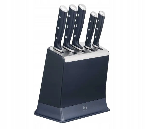 Set of 5 knives in block with sharpener Tefal EverSharp K297S644 6 elements