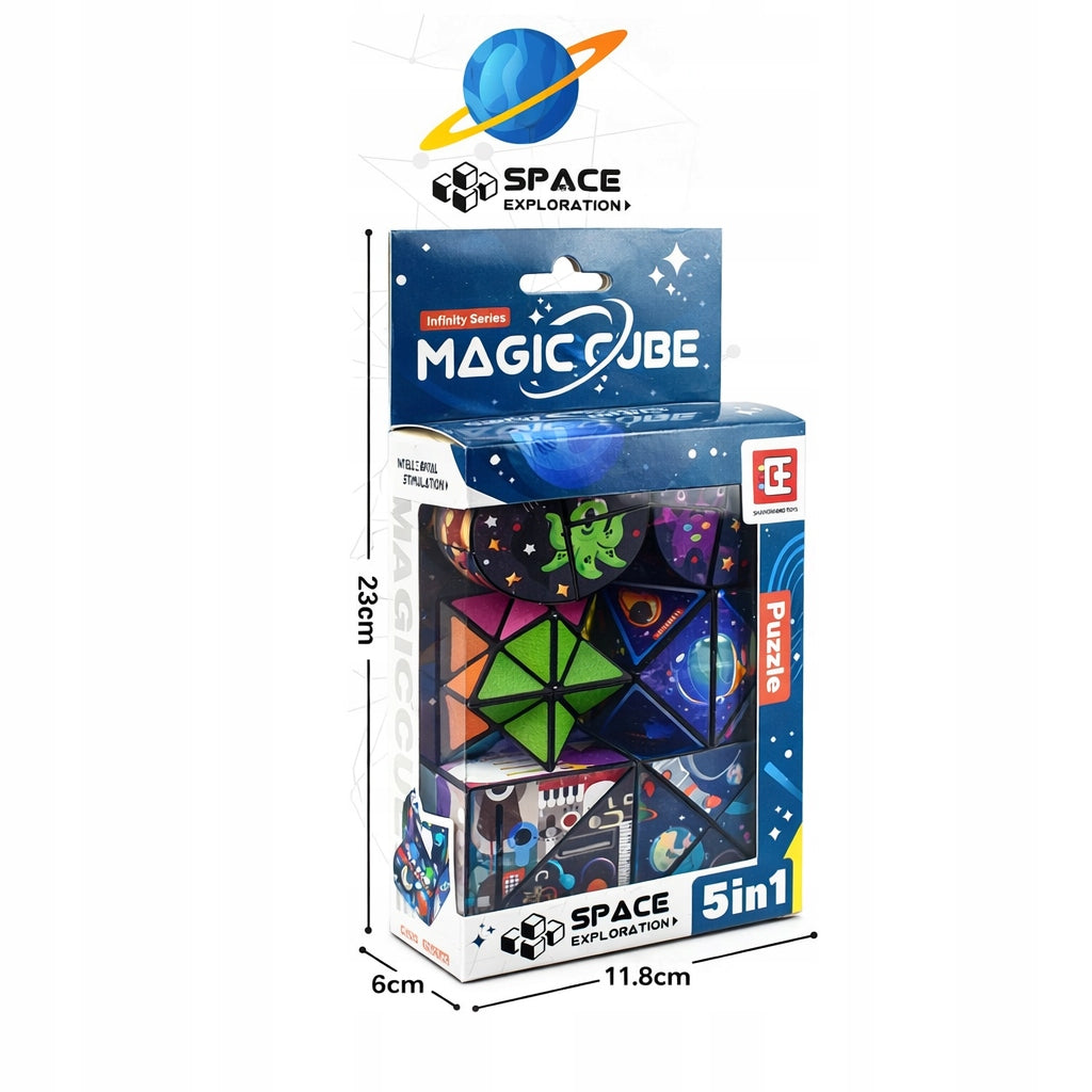Set of 5 logic and arcade cubes development of spatial imagination Packaging status original