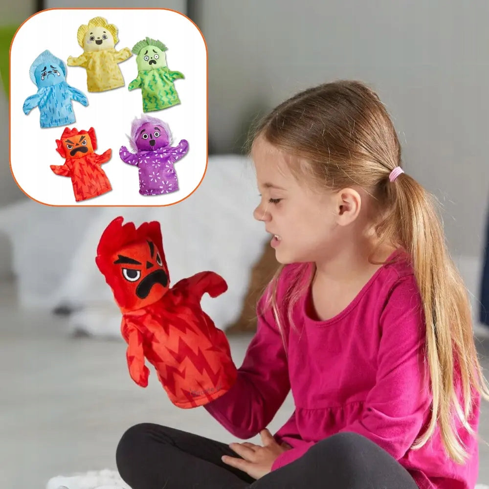 Set of 5 puppets - emotions learning emotions for children Learning Resources Brand Learning Resources