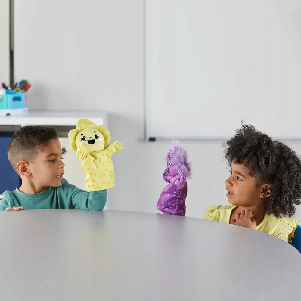 Set of 5 puppets - emotions learning emotions for children Learning Resources Material string fabric