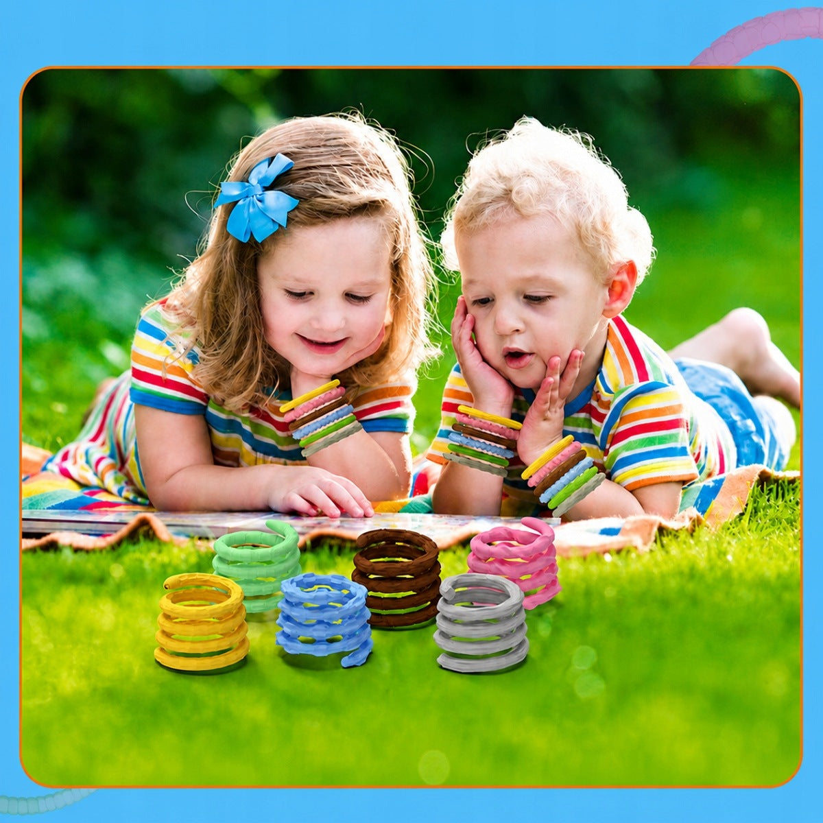 Set of 6 Sensory Anti-Stress Sticks - for Kids and Adults Brand no brand