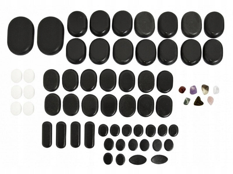 Set of 64 basalt massage stones Brand Juventas