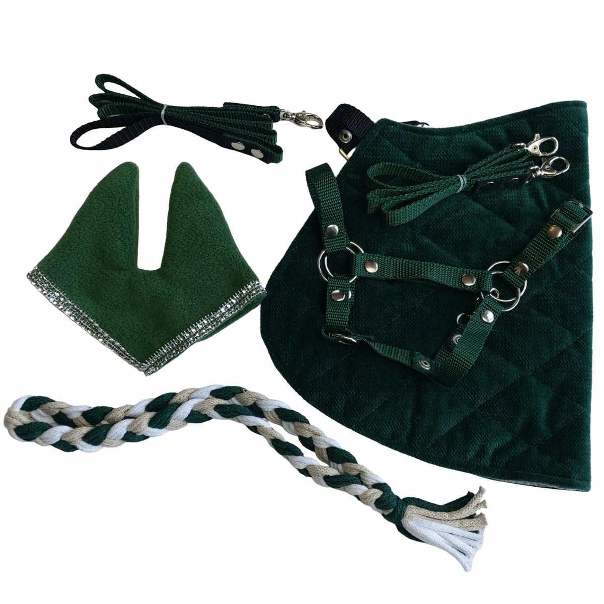 Set of A4 Earmuffs + Kantar + Tie + Water + Derka + Cordeo Hobby Horse
