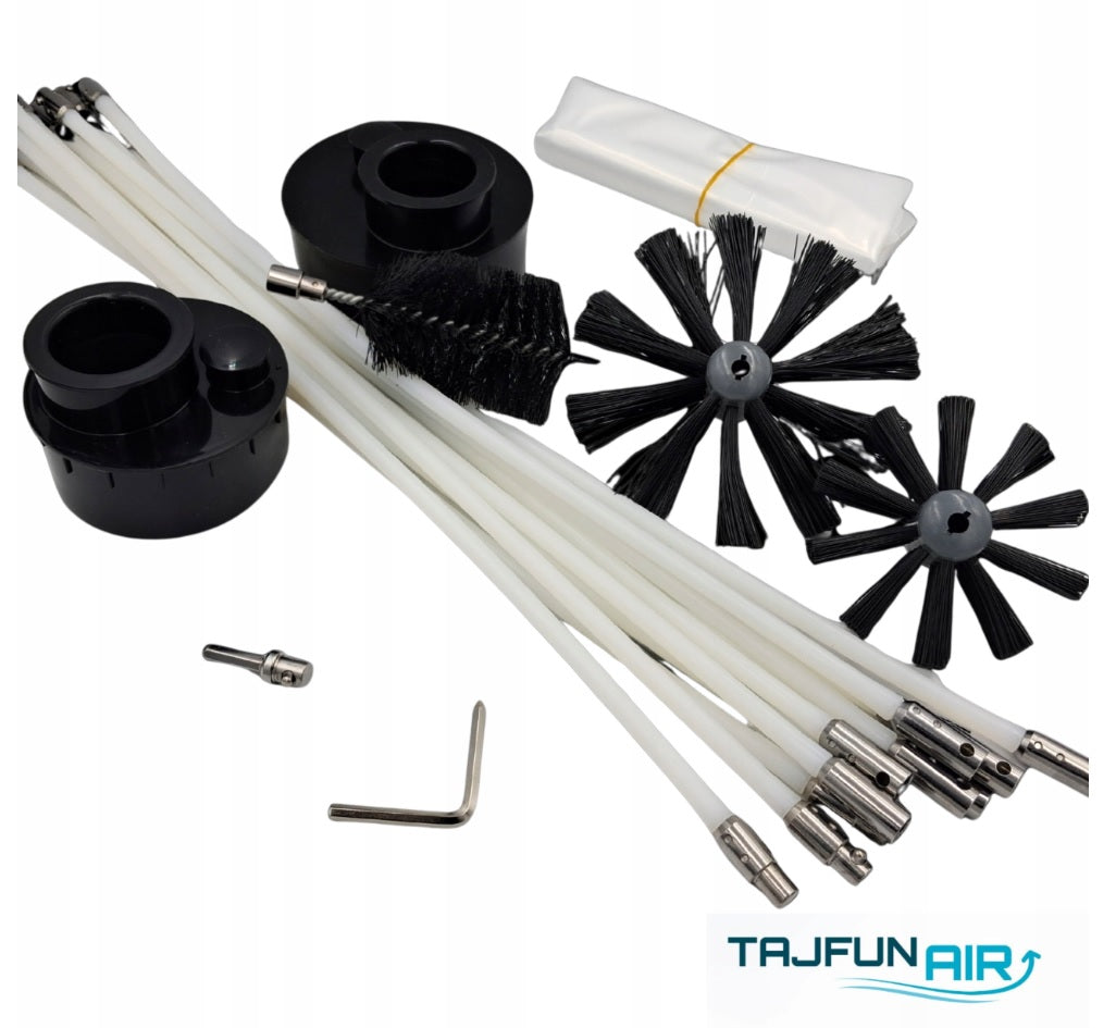 Set of Cleaning Brush for Ventilation and Recuperation Typhoonir 7,2m Brand Tajfun