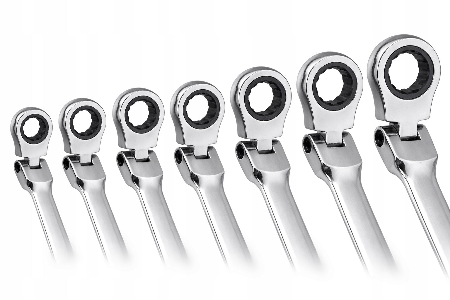 Set of Flat Eyelet Wrenches with Ratchet Broken 7el Manufacturer code V08100