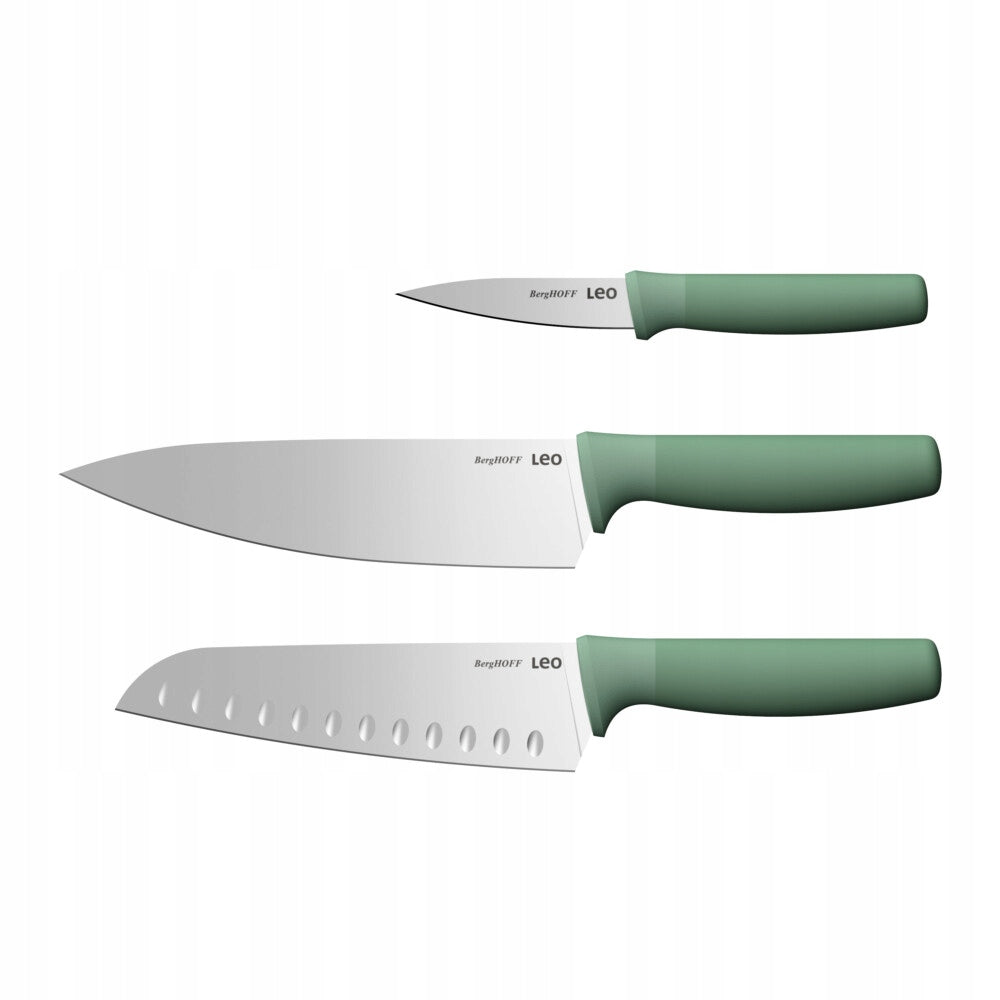 Set of KNIVES 3 elements Universal Chef Santoku Forest BergHOFF Manufacturer code 3950527
