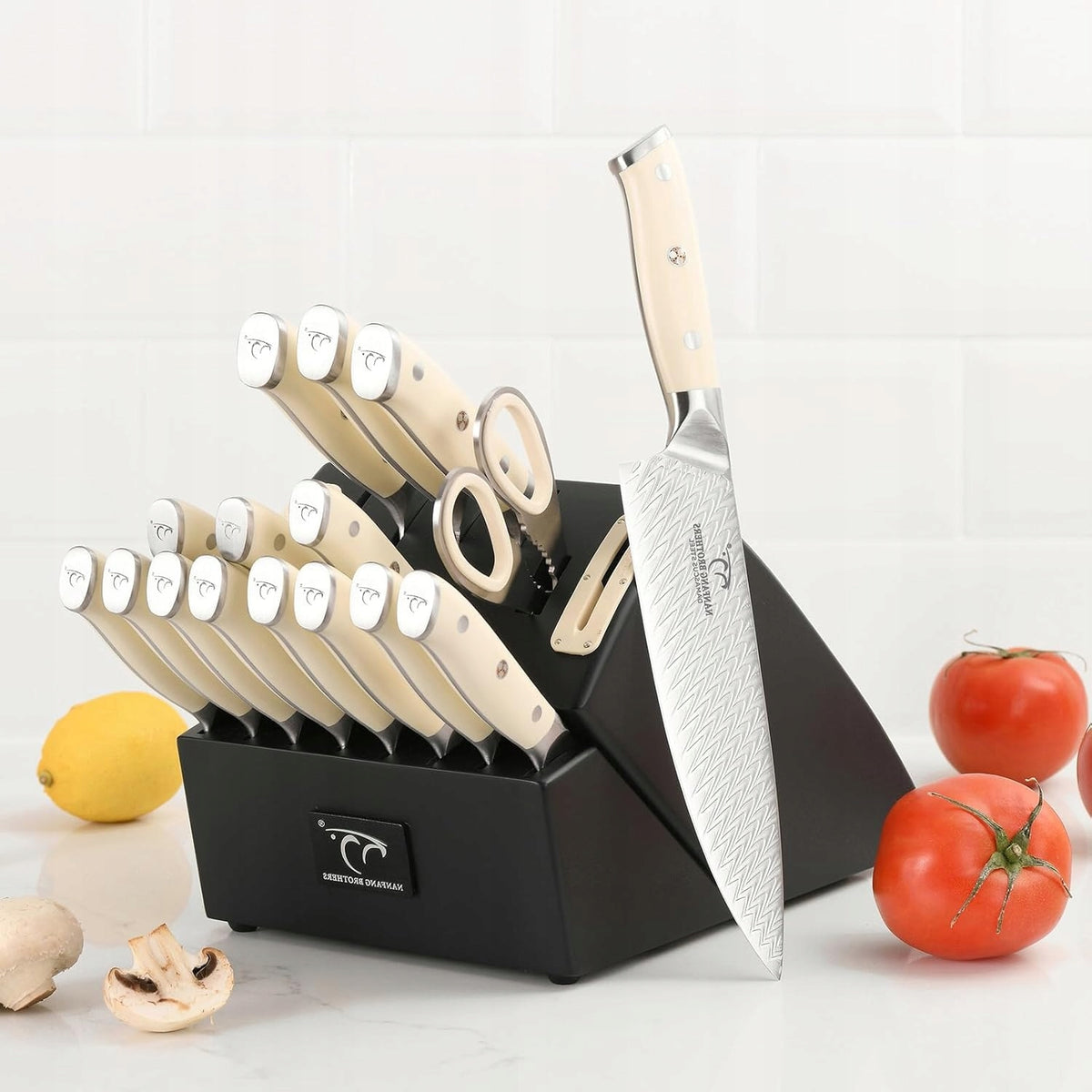 Set of Kitchen Knives Damascus Steel VG10 67 Layers Sharp For GIFT