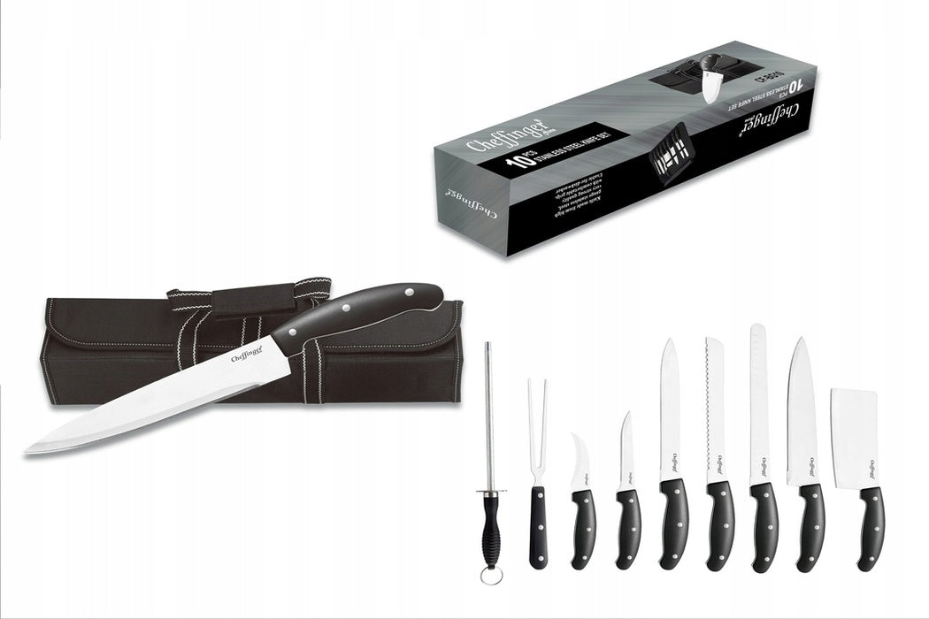 Set of Kitchen Knives in Bag 9 articles for kitchen and grill
