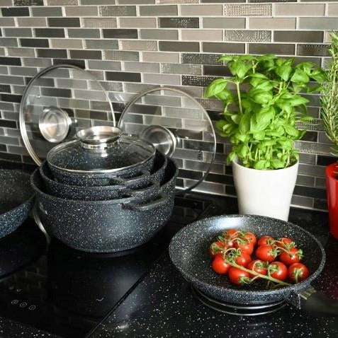 Set of Marble Pots Set of 17 EL Induction/Gas Manufacturer code Zestaw Garnków