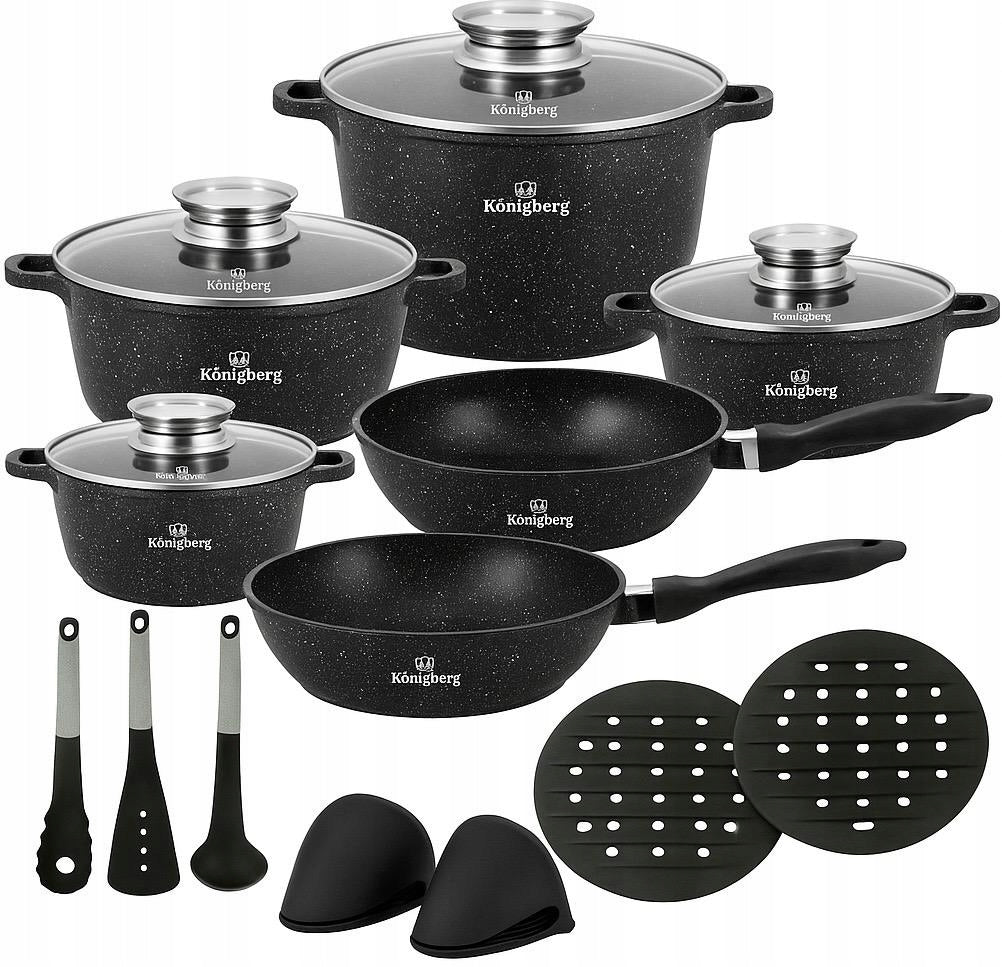 Set of Marble Pots Set of 17 EL Induction/Gas