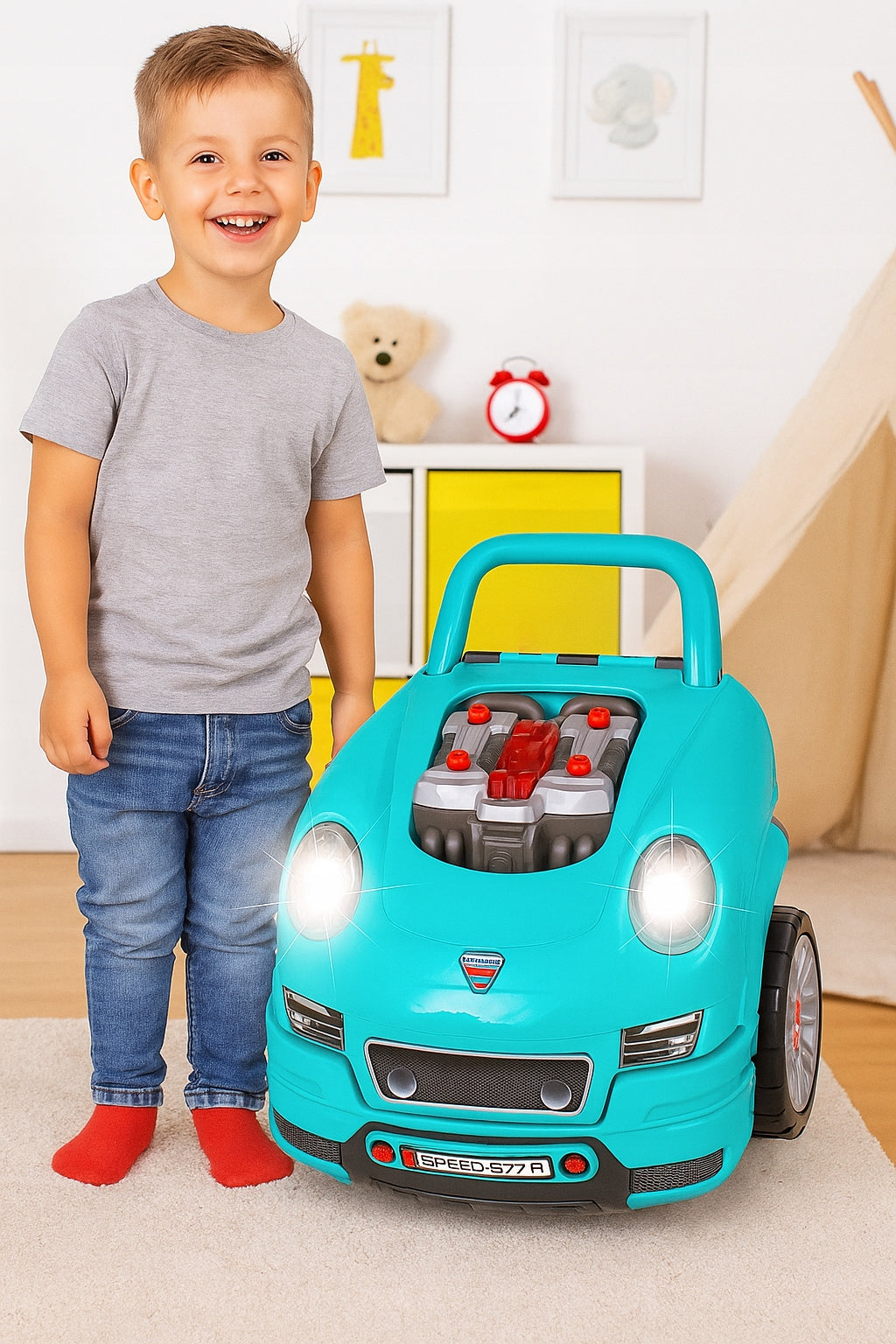 Set of Mechanics for Children Car Auto Engine Unscrewing Workshop EAN (GTIN) 5904960280074