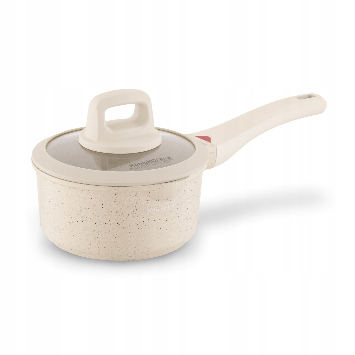 Set of PAN POTS Induction GAS LARGE Konighoffer Creamy Marble 10el Color beige