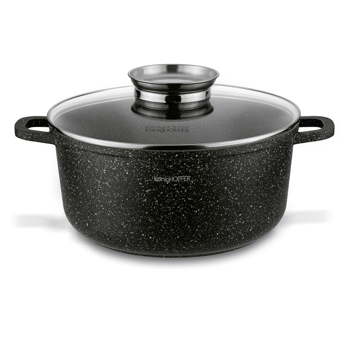 Set of POTS 2x Marble PAN CAST Set Konighoffer Pollo 14 Color black