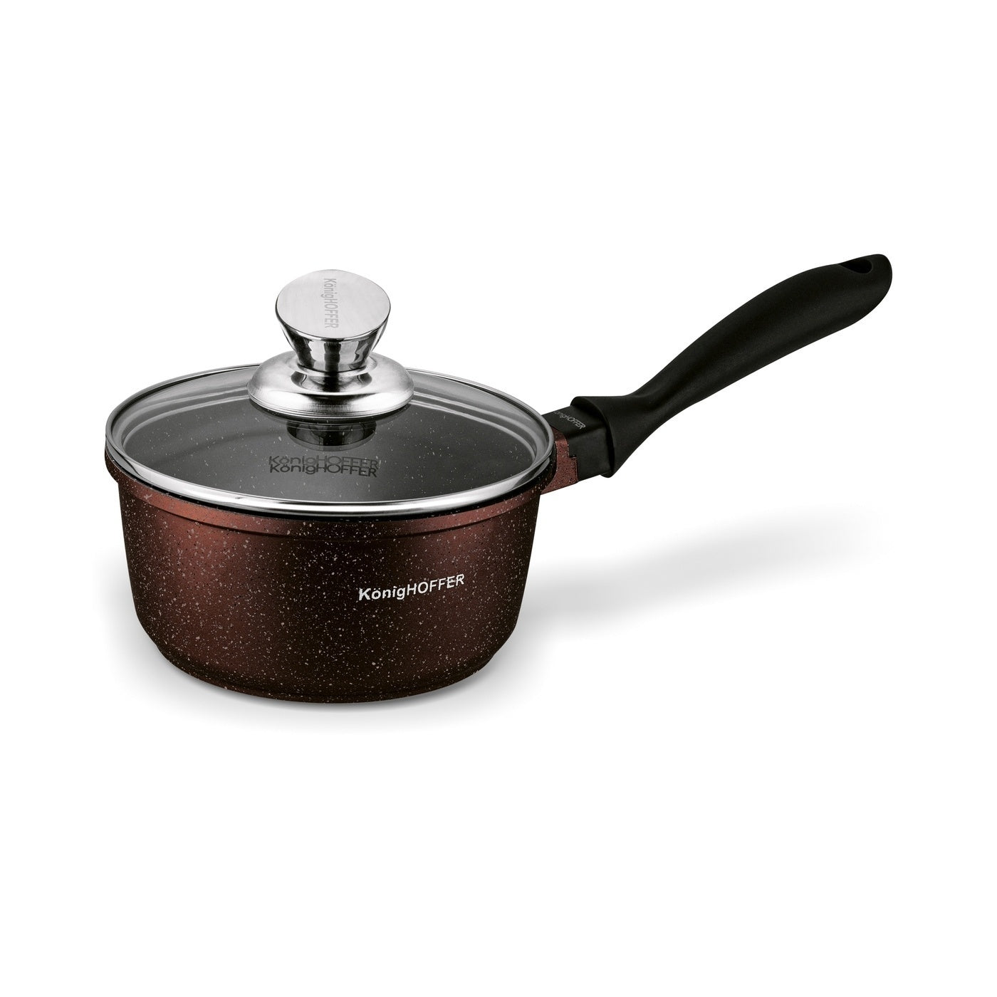 Set of POTS Induction with LID GAS SOLID Konighoffer Pollo Brown 12el Brand Konighoffer