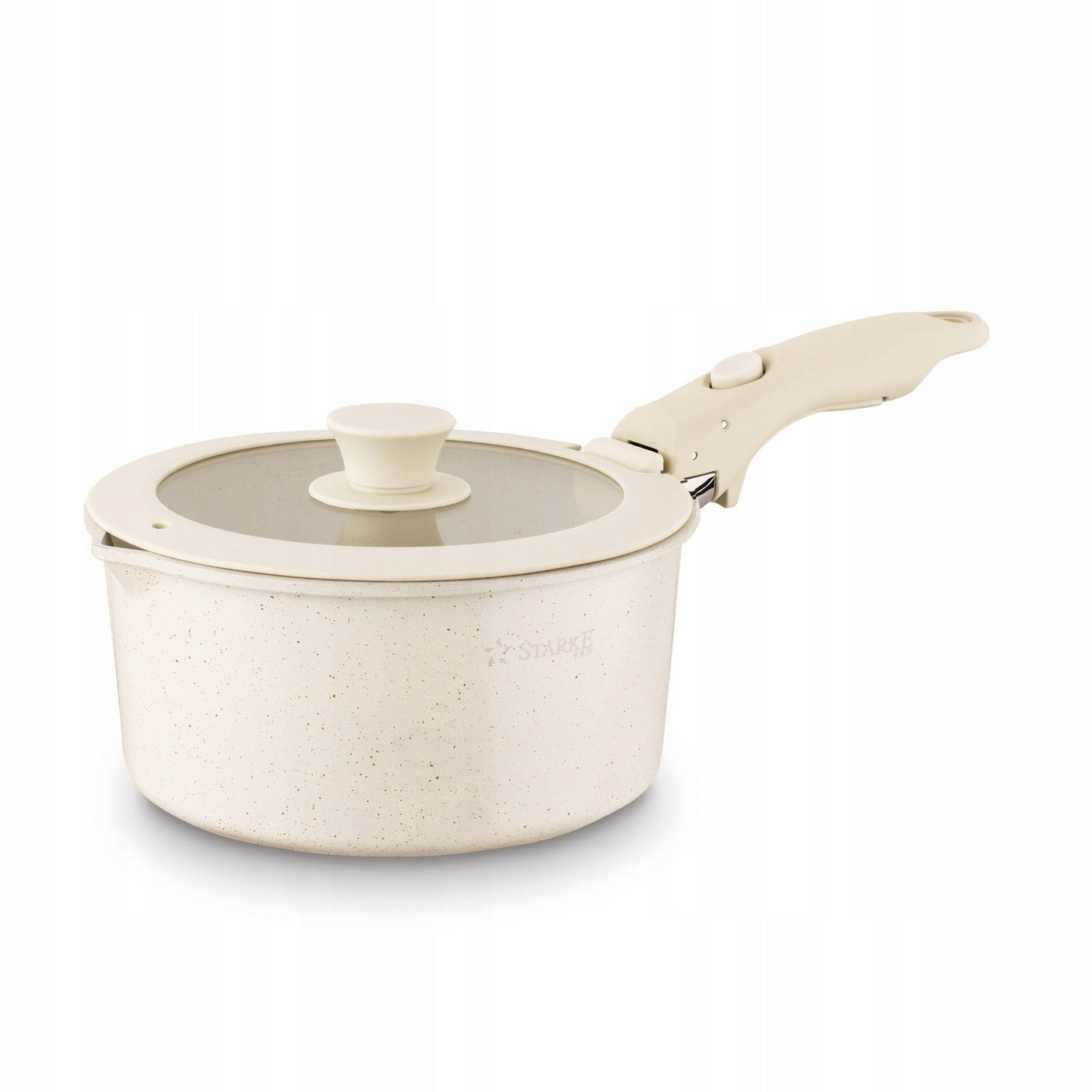 Set of POTS REMOVABLE HANDLES Starke Pro Compacti Cream 11 el Additional information suitable for ceramic cooker suitable for electric cooker suitable for gas cooker suitable for induction cooker heat-resistant handles cover included