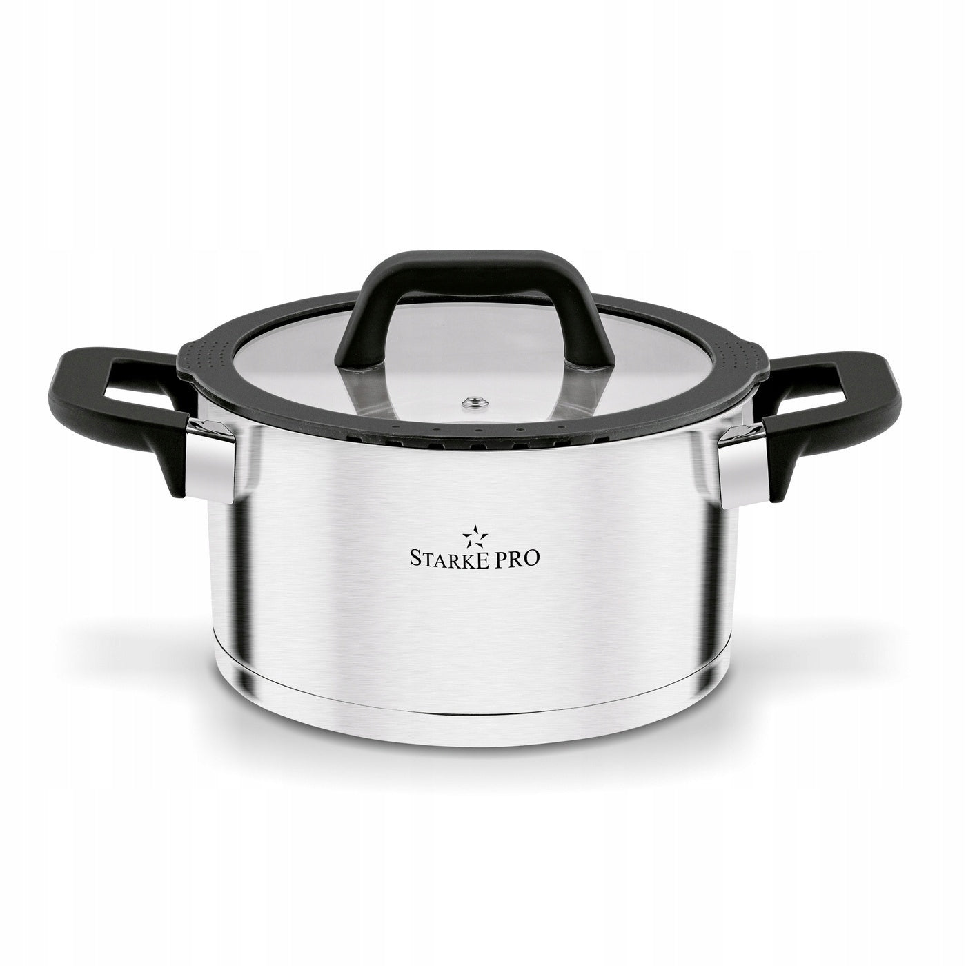 Set of POTS with Lids INDUCTION Gas Set Starke Pro Rigor 10 el Material stainless steel