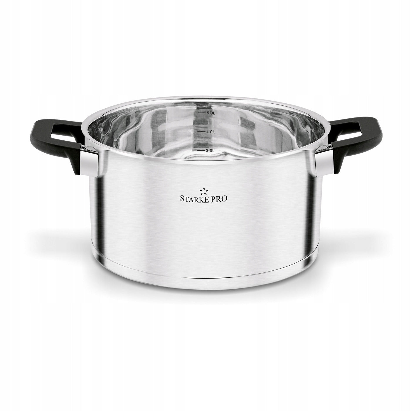 Set of POTS with Lids INDUCTION Gas Set Starke Pro Rigor 8 el Coating type steel