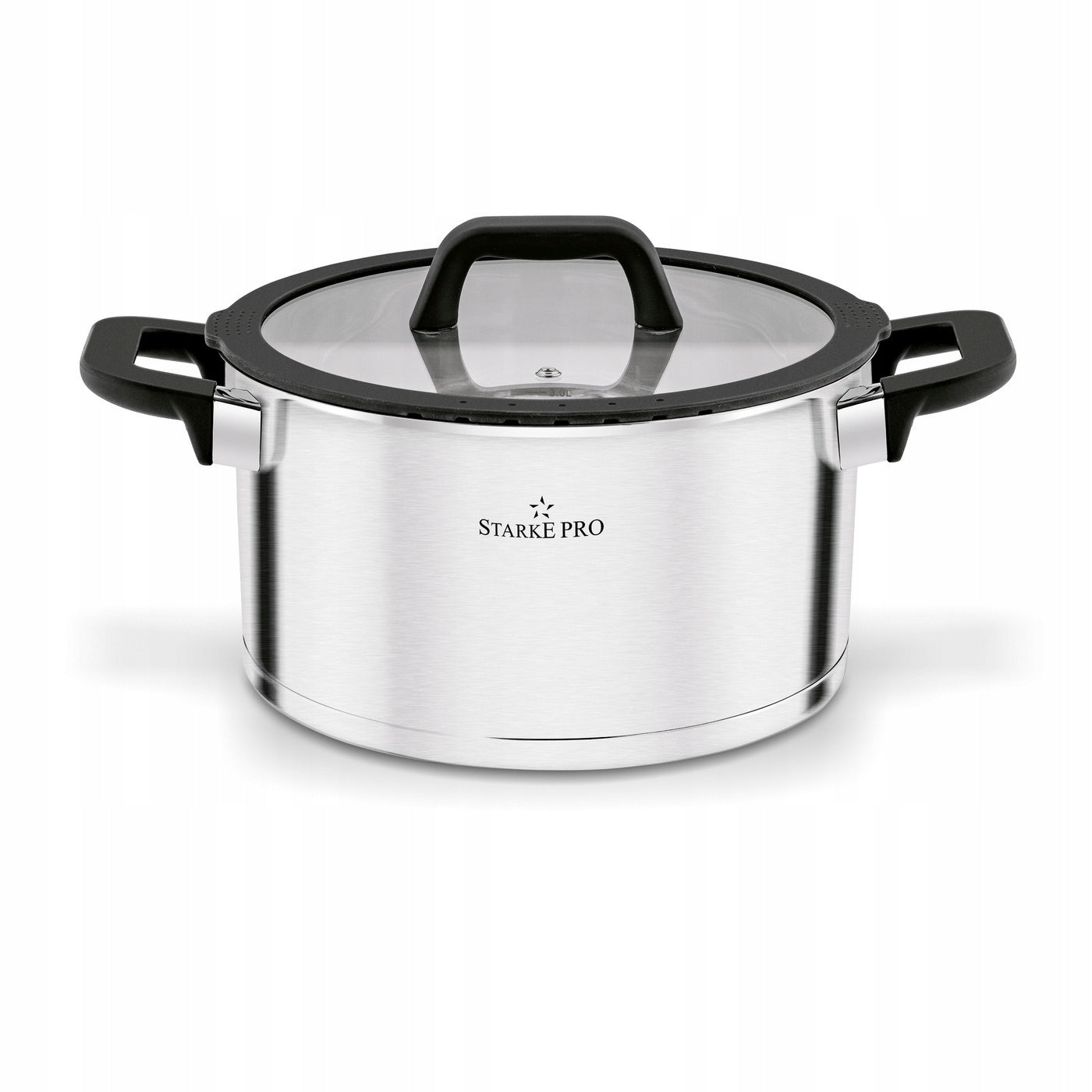Set of POTS with Lids INDUCTION Gas Set Starke Pro Rigor 8 el Material stainless steel