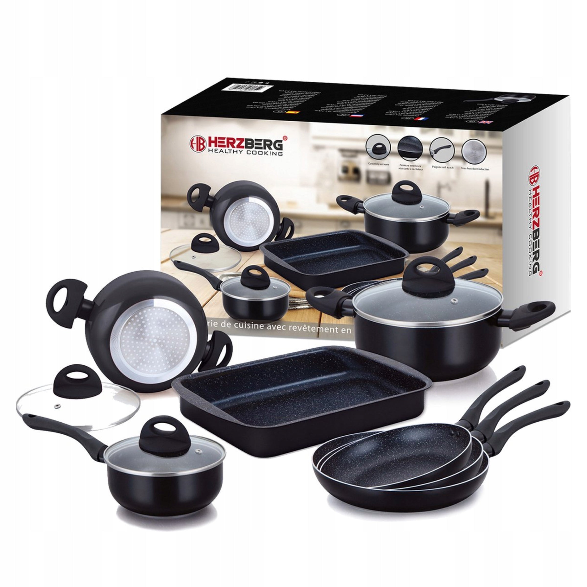 Set of Pans Induction Gas Set of Pots 10 El. Herzberg Manufacturer code 5908453117694