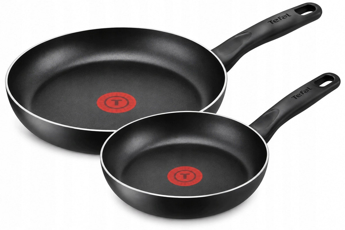 Set of Pans Tefal One Resist Plus Thermo-Spot 2pcs 20 22cm Gas Electricity Packaging status original