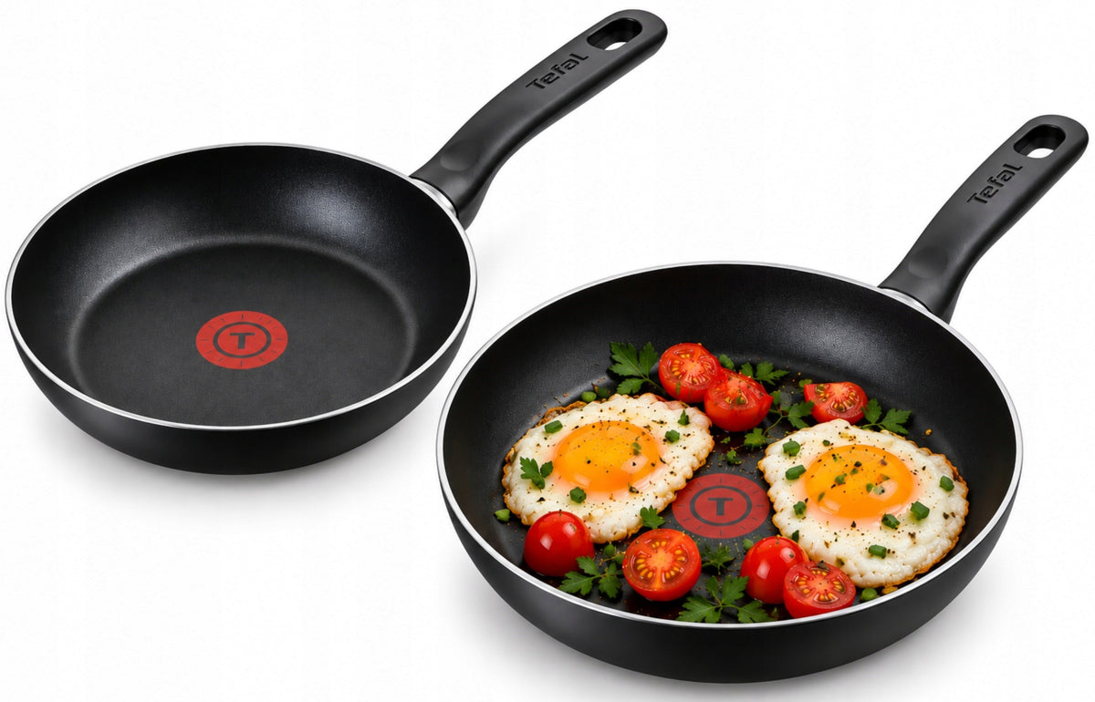 Set of Pans Tefal One Resist Plus Thermo-Spot 2pcs 20 22cm Gas Electricity