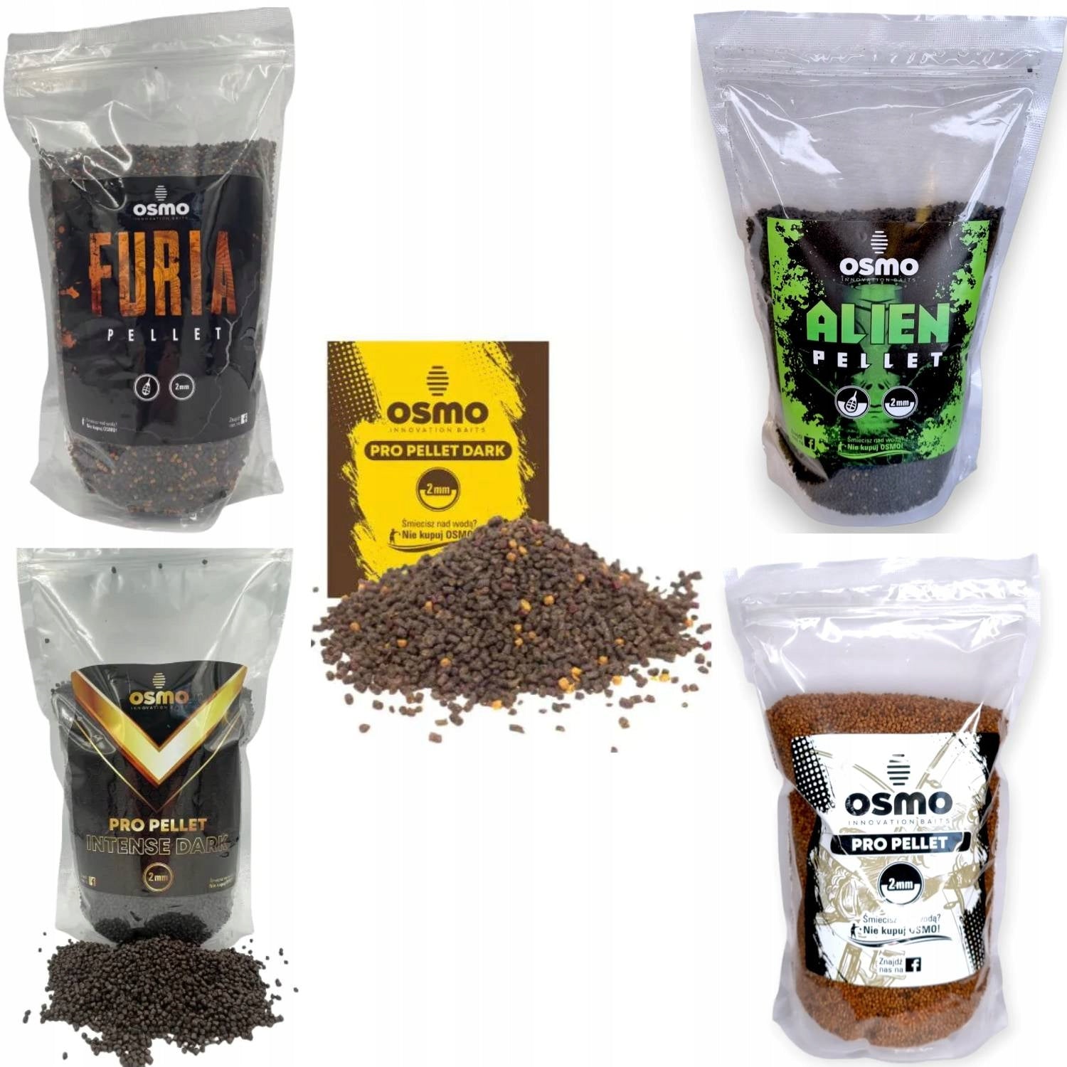 Set of Pellets Method Feeder Osmo 5 Pieces Mix of Flavours